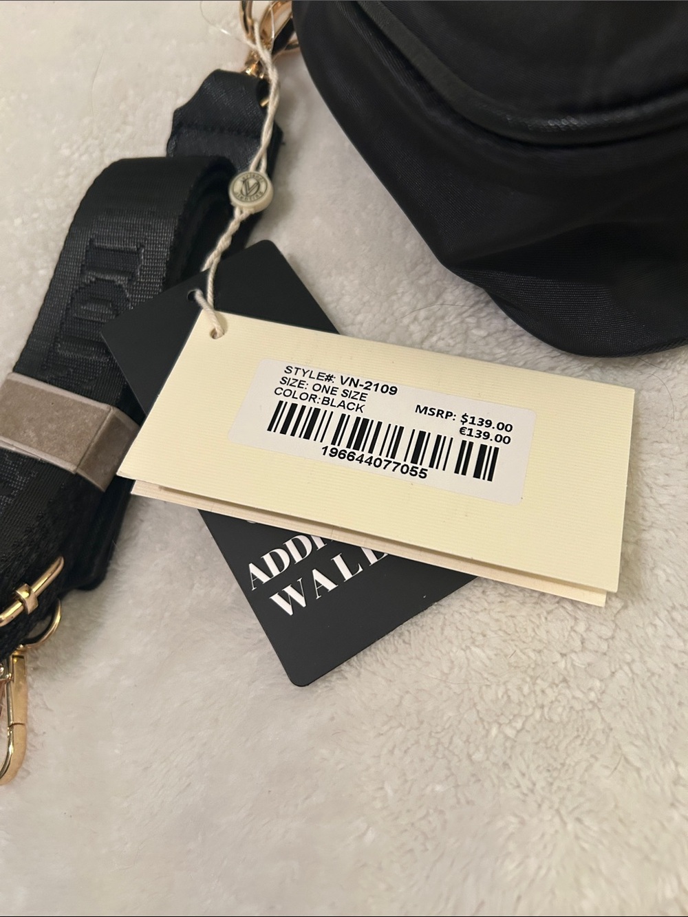 Valentino Orlandi Crossbody & wallet with Gold V-Logo - Picture 2 of 8